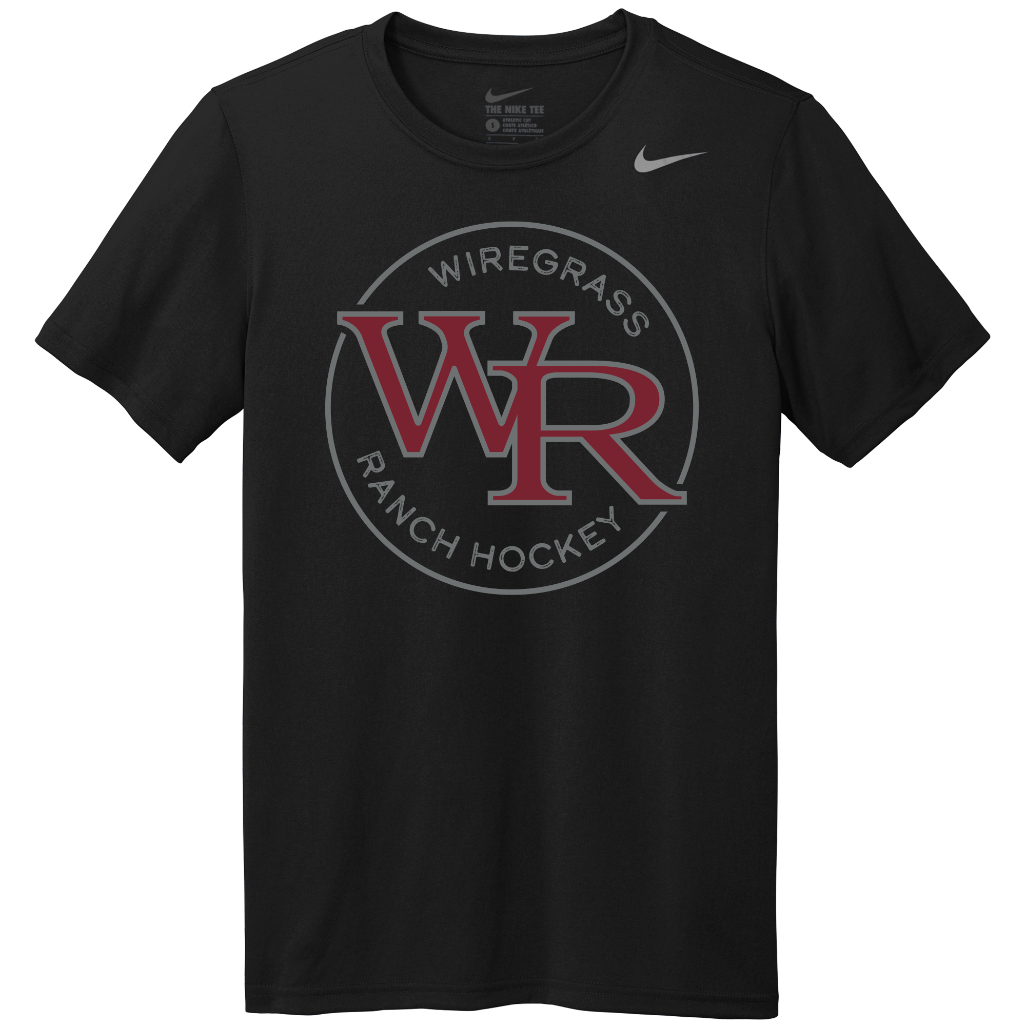 Wiregrass Nike Team Tee, circle logo 1, black