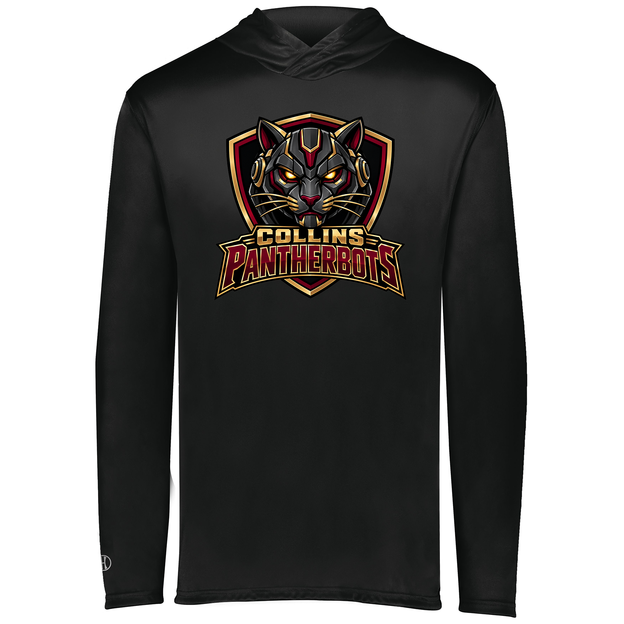 Collins Pantherbots performance hoodie, black