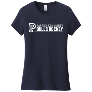 Parrish Community Bulls unisex cotton tee, new navy