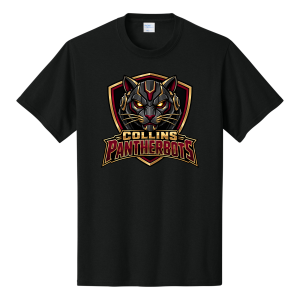 Collins Pantherbots cotton tee, black